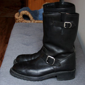 Men's Black Biker Boot's
